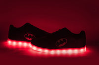 Batman svítící boty Barevné Blikající LED Luminous Boty Nízké unisex boty