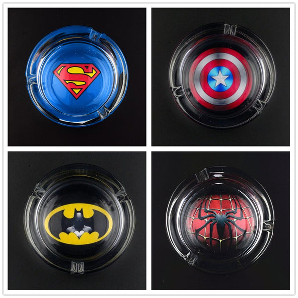 Superman Batman Spider man  Captain Americal Ashtray 