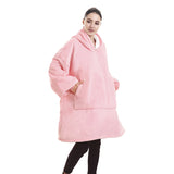 Winter Warm TV Pocket Hooded Blankets Sofa Cozy Blanket Sweatshirt