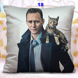 Tom Hiddleston Loki Zipper Pillow Case Loki Sofa Car Pillow Cover Home Decorative