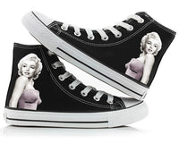 Marilyn Monroe Shoes High top Canvas Shoes Sneakers Women Shoes