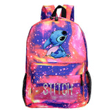 Galaxy Cute Lilo and Stitch Backpack Girl Backpack Schoolbag Boy Kids Teenage Gifts