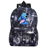 Galaxy Cute Lilo and Stitch Backpack Girl Backpack Schoolbag Boy Kids Teenage Gifts
