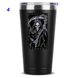 Grim Reaper Skull Coffee Mug