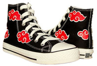 Boty Akatsuki Ručně Malované Boty Anime Plátěné boty,Obuv Red Cloud,Vánoční dárky Dárky k narozeninám