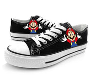 Super Mario Shoes Hand Painted Shoes Mario canvas shoes sneakers low top shoes