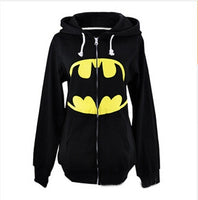 Ohromující unisex pánský a dámský svetr Onesie Superman &amp; Batman s kapucí na zip vpředu