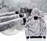 Stunning Unisex Mens And Womens Onesie Flash Hooded Warm Flannel Coats Soft Comfort Cashmere Sweatshirts