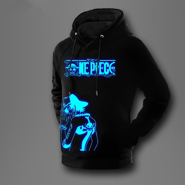 Luminous One piece Ace Unisex Mens And Womens Onesie Hooded Sweatshirts Lovers Sweater