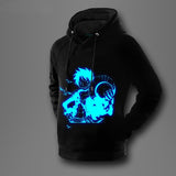 Luminous One piece Luffy  Unisex Mens And Womens Onesie Hooded Sweatshirts Lovers Sweater