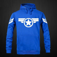 Captain America unisex  Zipper Pullovers Cardigan Sweater,Stree Fashion Sports Coat,Cool Hoodie Sweater Coat