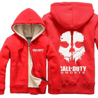 Call of Duty Thickening cotton-padded jacket  winter warm Hoodie Flannel Coats Soft Comfort Cashmere Sweatshirts
