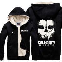 Call of Duty Thickening cotton-padded jacket  winter warm Hoodie Flannel Coats Soft Comfort Cashmere Sweatshirts