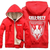 Call of Duty Thickening cotton-padded jacket  winter warm Hoodie Flannel Coats Soft Comfort Cashmere Sweatshirts