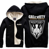 Call of Duty Thickening cotton-padded jacket  winter warm Hoodie Flannel Coats Soft Comfort Cashmere Sweatshirts