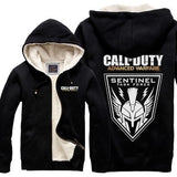Call of Duty Thickening cotton-padded jacket  winter warm Hoodie Flannel Coats Soft Comfort Cashmere Sweatshirts