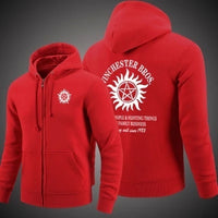 Supernatural Unisex svetr na zip s kapucí Cardigan,Stree Fashion Sportovní kabát,Cool Mikina Svetr
