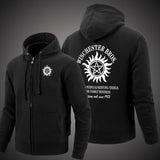 Supernatural Unisex svetr na zip s kapucí Cardigan,Stree Fashion Sportovní kabát,Cool Mikina Svetr