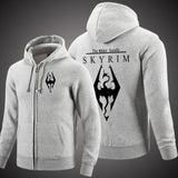 The Elder Scrolls Unisex  Zipper Hooded Cardigan Sweater,Stree Fashion Sports Coat,Cool Hoodie Sweater Coat