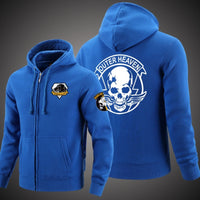 Metal Gear Solid Unisex  Zipper Hooded Cardigan Sweater,Stree Fashion Sports Coat,Cool Hoodie Sweater Coat