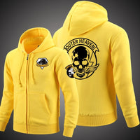 Metal Gear Solid Unisex  Zipper Hooded Cardigan Sweater,Stree Fashion Sports Coat,Cool Hoodie Sweater Coat
