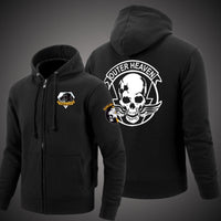 Metal Gear Solid Unisex  Zipper Hooded Cardigan Sweater,Stree Fashion Sports Coat,Cool Hoodie Sweater Coat