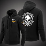 Metal Gear Solid Unisex  Zipper Hooded Cardigan Sweater,Stree Fashion Sports Coat,Cool Hoodie Sweater Coat