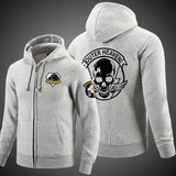 Metal Gear Solid Unisex  Zipper Hooded Cardigan Sweater,Stree Fashion Sports Coat,Cool Hoodie Sweater Coat