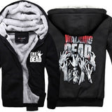 THE WALKING DEAD Thickening cotton-padded jacket  winter warm Hoodie Flannel Coats Soft Comfort Cashmere Sweatshirts