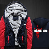 The Walking Dead Thickening cotton-padded jacket Winter Warm Hoodie Flannel Coats Soft Comfort Cashmere Sweatshirts