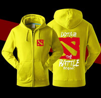 Dota The Battle Begins Cool Hooded Thickened Velour Coat Jacket Sweatshirts