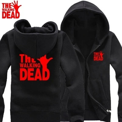 The Walking Dead Unisex Svetr Cardigan s kapucí na zip, Sportovní kabát Stree Fashion, Kabát s kapucí Cool Hoodie