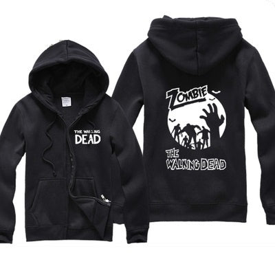 The Walking Dead Unisex Svetr Cardigan s kapucí na zip, Sportovní kabát Stree Fashion, Kabát s kapucí Cool Hoodie