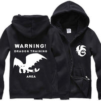 How to Train Your Drago Unisex Zipper Hooded Cardigan Sweater,Stree Fashion Sports Coat,Cool Hoodie Sweater Coat