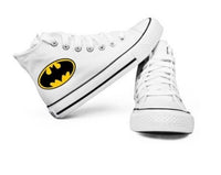 white Batman High Top Canvas Shoes
