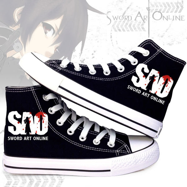 Sword Art Online High Top Canvas Shoes Sneakers Sports,ShoesLovers Shoes,Leisure Shoes