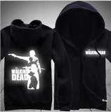 The Walking Dead Luminous Unisex Svetr Cardigan s kapucí na zip, Sportovní kabát Stree Fashion, Kabát s kapucí Cool Hoodie