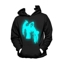 Ghost Luminous Hooded Sweater Pullover Sweater For Men and Women,Lovers Sweatshirt Halloween Gifts Birthday Gifts