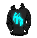 Ghost Luminous Hooded Sweater Pullover Sweater For Men and Women,Lovers Sweatshirt Halloween Gifts Birthday Gifts