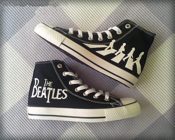 Plátěné boty The Beatles Abbey Road, Venkovní tenisky pro volný čas, Unisex obuv pro volný čas Beatles Vánoční dárky Dárky k narozeninám