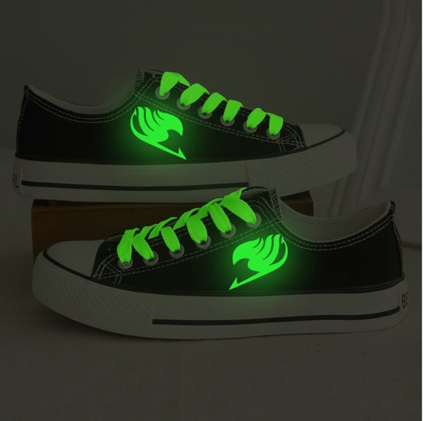 Fairy Tail Luminous Low Top Canvas Shoes Sneakers Sports ShoesLovers Shoes,Leisure Shoes Christmas Gifts Birthday Gifts