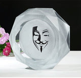 V for Vendetta Crystal Ashtray Holder Cup Gifts