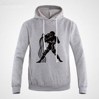 Aquarius Hoodie Pullover Sweater For Men and Women Aquarius Constellation Sweatshirt