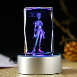 One Piece Robin Action Figure  Engraving Crystal 3D LED Light Figure One Piece Doll