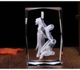 One Piece Hancock Action Figure  Engraving Crystal 3D LED Light Figure One Piece Hancock Doll
