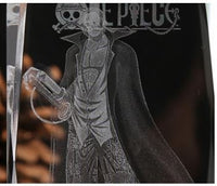 One Piece Akakami no shankusu Action Figure  Engraving Crystal 3D LED Light Figure One Piece  Shankusu Doll