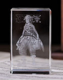 One Piece Usopp Action Figure  Engraving Crystal 3D LED Light Figure One Piece Usopp Doll