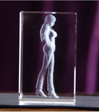 One Piece Nami Action Figure  Engraving Crystal 3D LED Light Figure One Piece Nami Doll