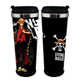 Jednodílný šálek Luffy Nerezová ocel 400 ml šálek na kávu Čaj Jednodílný Luffy Beer Stein Dárky k narozeninám Vánoční dárky