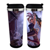 Anime League of Legends LoL Jinx Cup Stainless Steel 400ml Coffee Tea Cup LoL Beer Stein Birthday Gifts Christmas Gifts